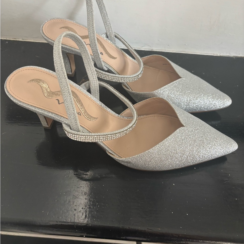 Shimmering Silver Women's Heels